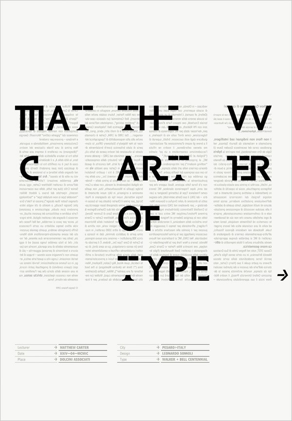 Matthew Carter The Art of Type, 1999.