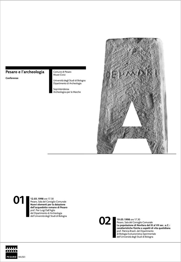 Pesaro y la arqueología, 1998.
