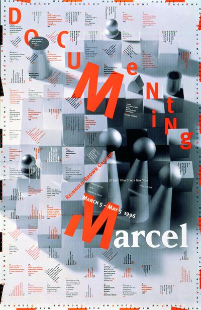 Documenting Marcel, cartel para exposición, 1996.