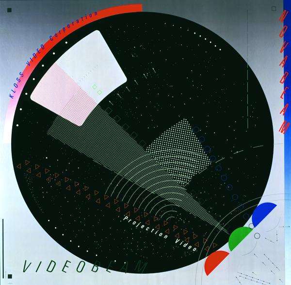Kloss Video, cartel para televisión de proyección, 1985.