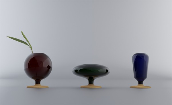Natura, colección de jarrones de Héctor Serrano Studio, La Mediterránea, 2010.
