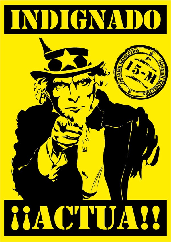 Indignado, Anónimo, Voces con Futura, 2011.