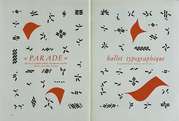 Parade, Ballet Tipographique, 1950.