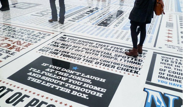 Comedy Carpet, Gordon Young, 2011.