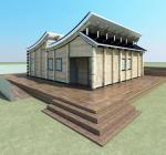 Bamboo House, Tongji University, China. Maqueta.