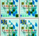 Sello sobre tecnología informática, servicio postal de EEUU, 1996.