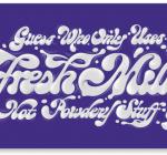 Type illustration for Cadbury's, art direction Fallon, 2009.