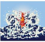 Calendary illustration, Estrella Damm, art direction Villar Rosas, 2009.