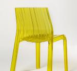 Silla Frilly realizada en policarbonato transparente, Kartell, 2008.