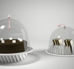 Campana para protección y presentación de queso y dulces. Gourmandise-cake, A+A Cooren, 2011.