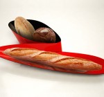 Bandeja doble, para el pan cortado o de una pieza. Double jeu, Odile Decq, 2011.