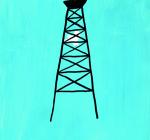 Petroleum / Peace-troleum, we dip our fingers in oil while putting peace in a cage.
