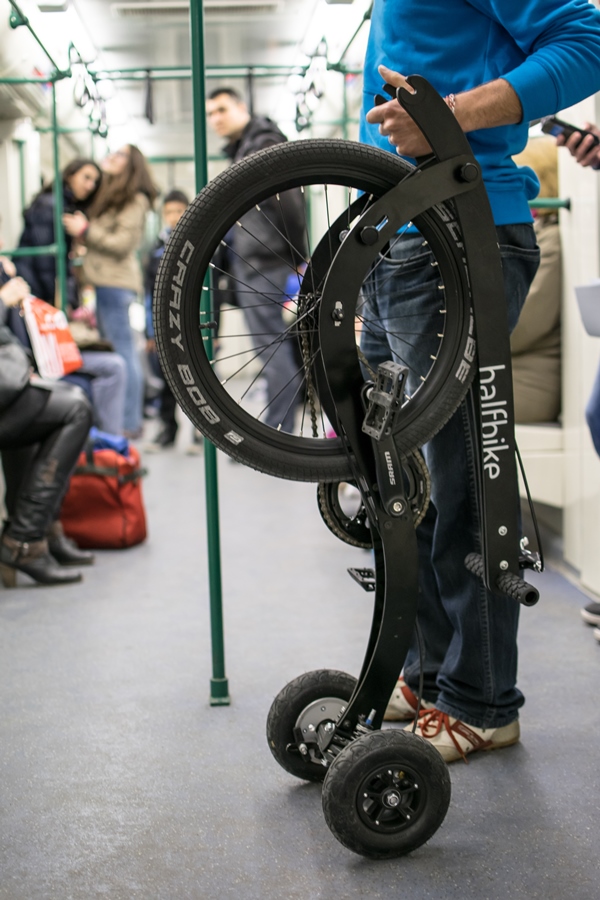 Halfbike II, segunda versión de la bicicleta plegable de Kolelinia