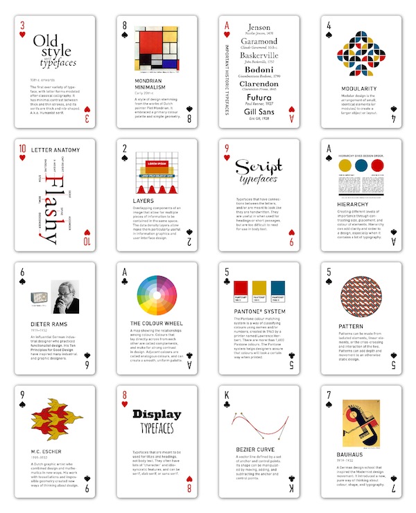 baraja gráfica the design deck, ben barrett-forrest, 2014.