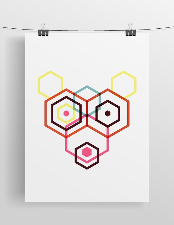 hexagon animals