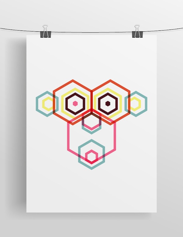 hexagon animals