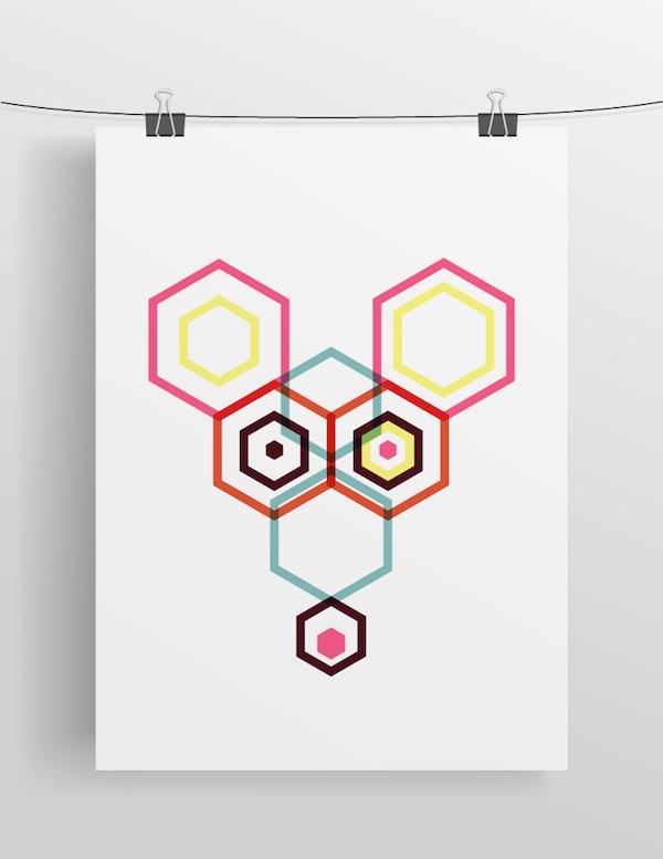 hexagon animals