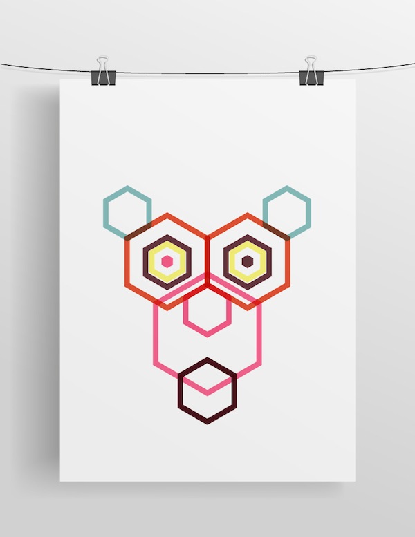 hexagon animals