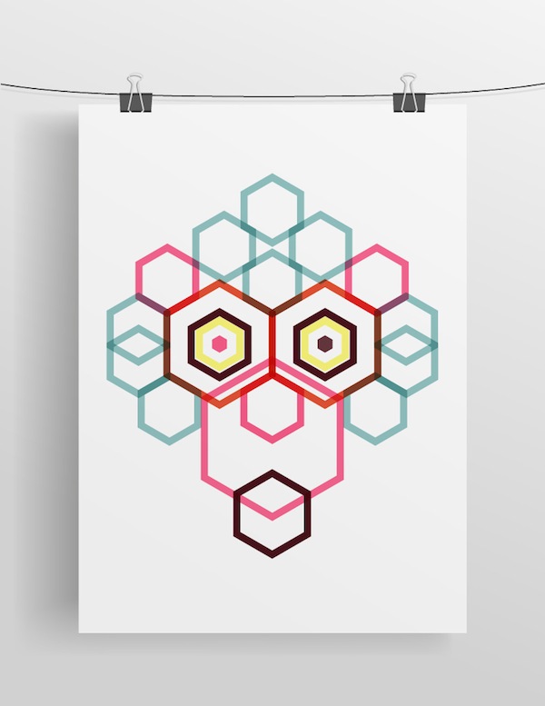 hexagon animals