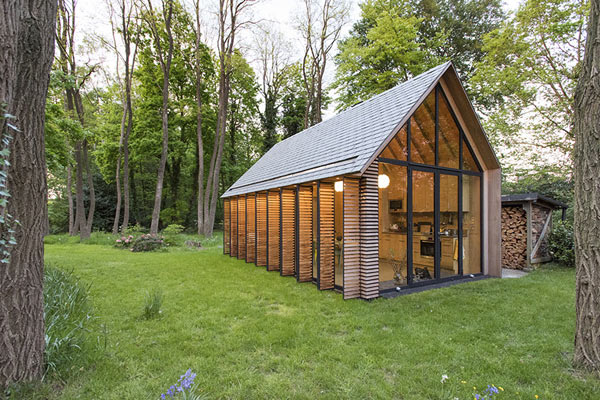 Recreationhouse, casa de campo en Utretch por Zecc