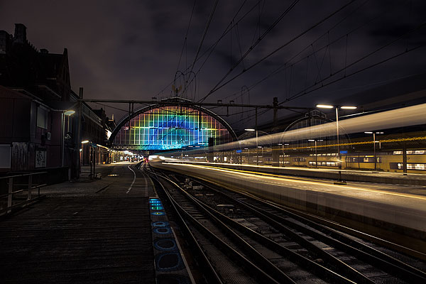 Rainbow Station, Roosegaarde, 2014.