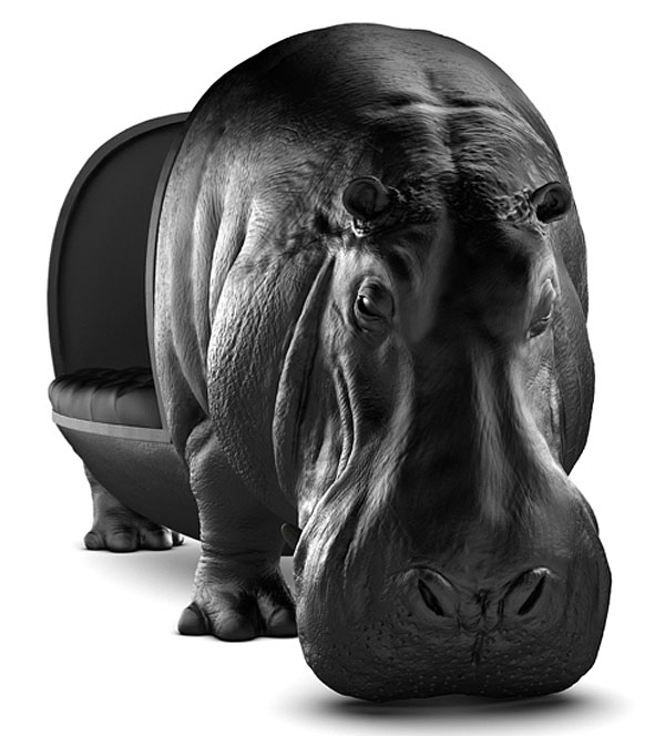 The hippopotamus sofa, Máximo Riera, 2014.