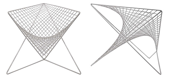 Parabola chair, la silla geométrica de Carlo Aiello