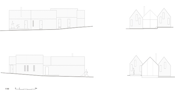 Micro Cluster Cabins, Reiulf Ramstad Arkitekter, 2014.