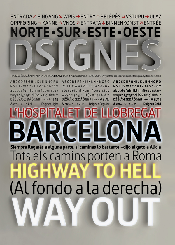 Dsignes, tipografía gratuita de Andreu Balius