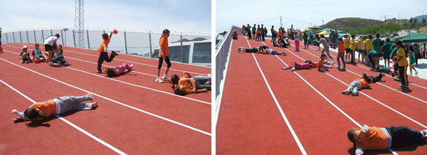 Pista de atletismo en Elda