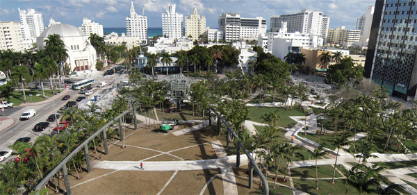 Miami Beach Soundscape, el jardín musical West 8