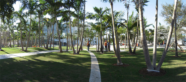 Miami Beach Soundscape, el jardín musical West 8