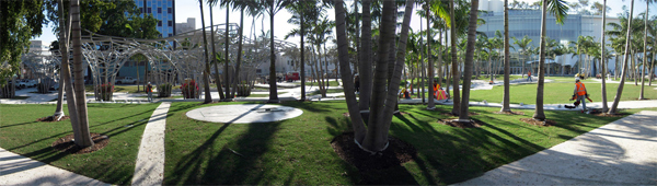 Miami Beach Soundscape, el jardín musical West 8