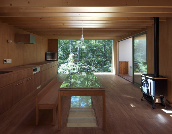 Pilotis in a forest, Go Hasegawa & Associates