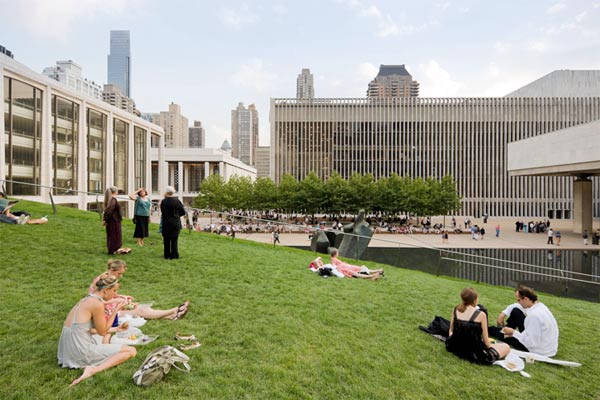 Hypar Pavilion, Diller Scofidio + Renfro en el Lincoln Center de Nueva York