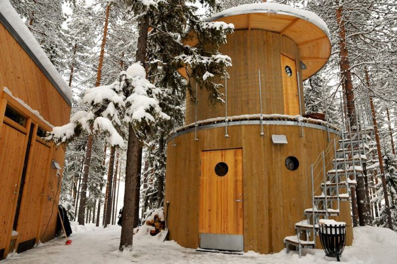 Treehotel, habitación con vistas al bosque ártico de Suecia