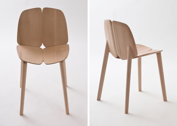 Silla Osso, los Bouroullec esculpen la madera para Mattiazzi