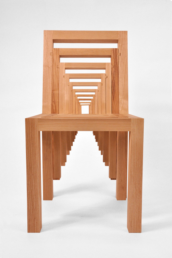 Inception, la silla que se multiplica de Vivian Chiu