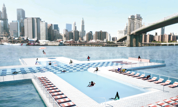 +Pool, piscina flotante en Nueva York de Family y PlayLab