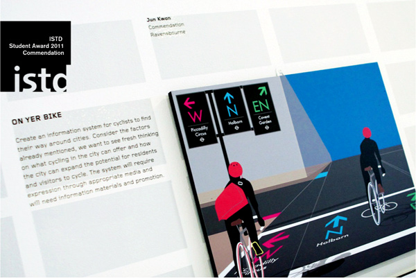 Sistema de información para ciclistas Cycling Cities, de Jun Kwon