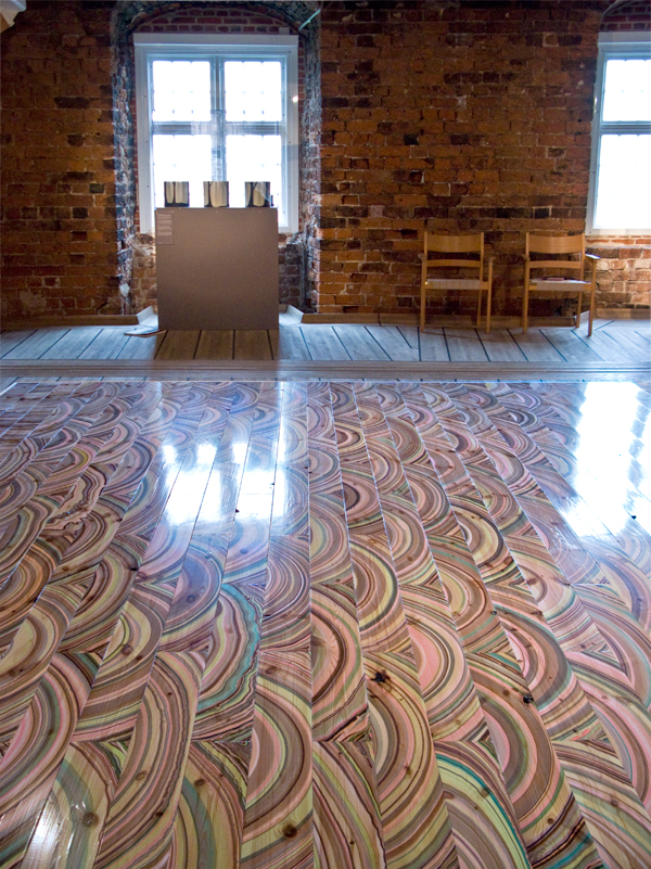 Marbelous wood, el suelo pintado de Snedker Studio