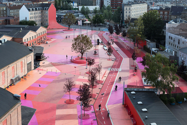 Parque urbano  Superkilen en Copenhague, de Bjarke Ingels Group