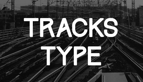 Tracks, tipografía de libre descarga