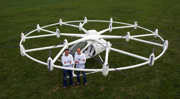 El Volocopter VC200 de e-volo, un helicóptero del futuro