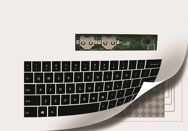 Novalia presenta un teclado impreso en papel