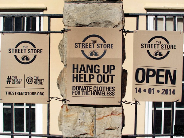 The Street Store, una tienda que toma la calle para vestir a los sin techo