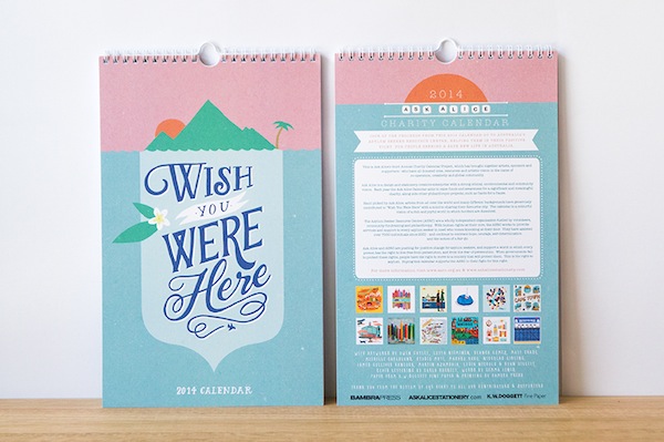 Wish you were here, calendario solidario