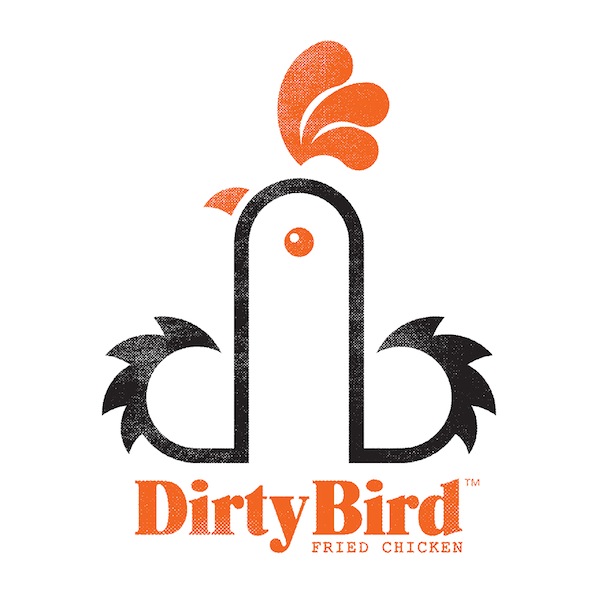 El atrevido logotipo de la marca de pollo frito Dirty Bird