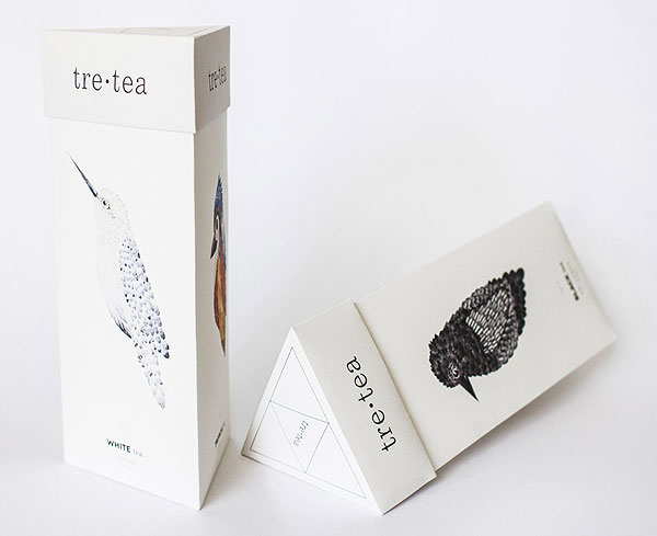 Tre•tea, packaging de té por Natalia Bivol