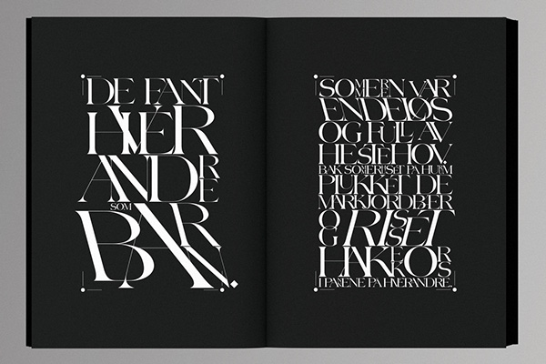Diseño editorial de «Ord For Dagen: Mordknull», por Non-Format